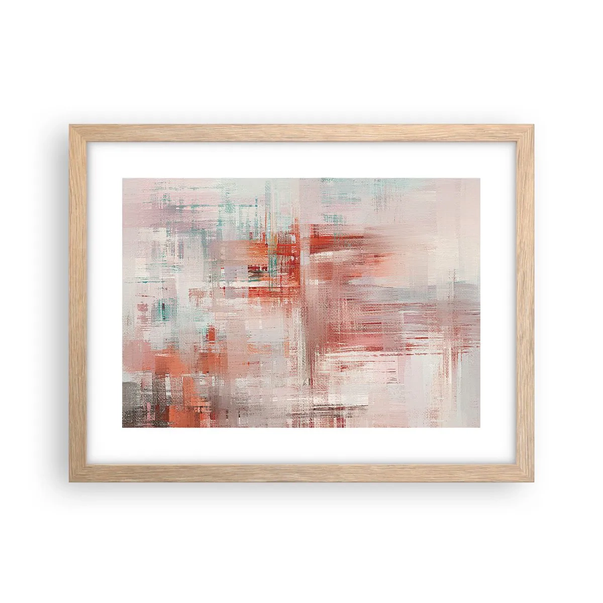 Poster in cornice rovere chiaro - Nebbiose e rosate - 40x30 cm