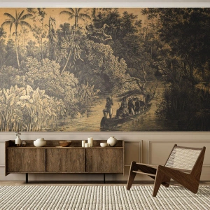 Fotomurali Autoadesivo Deluxe Sticker - Viaggio alla fonte - Giungla, Amazzonia, Tropici - 100x70 cm