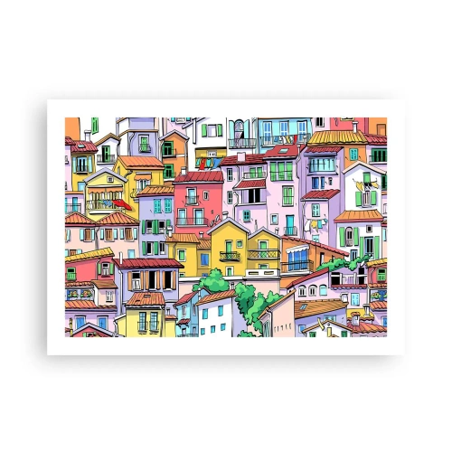 Poster - Città allegra - 70x50 cm