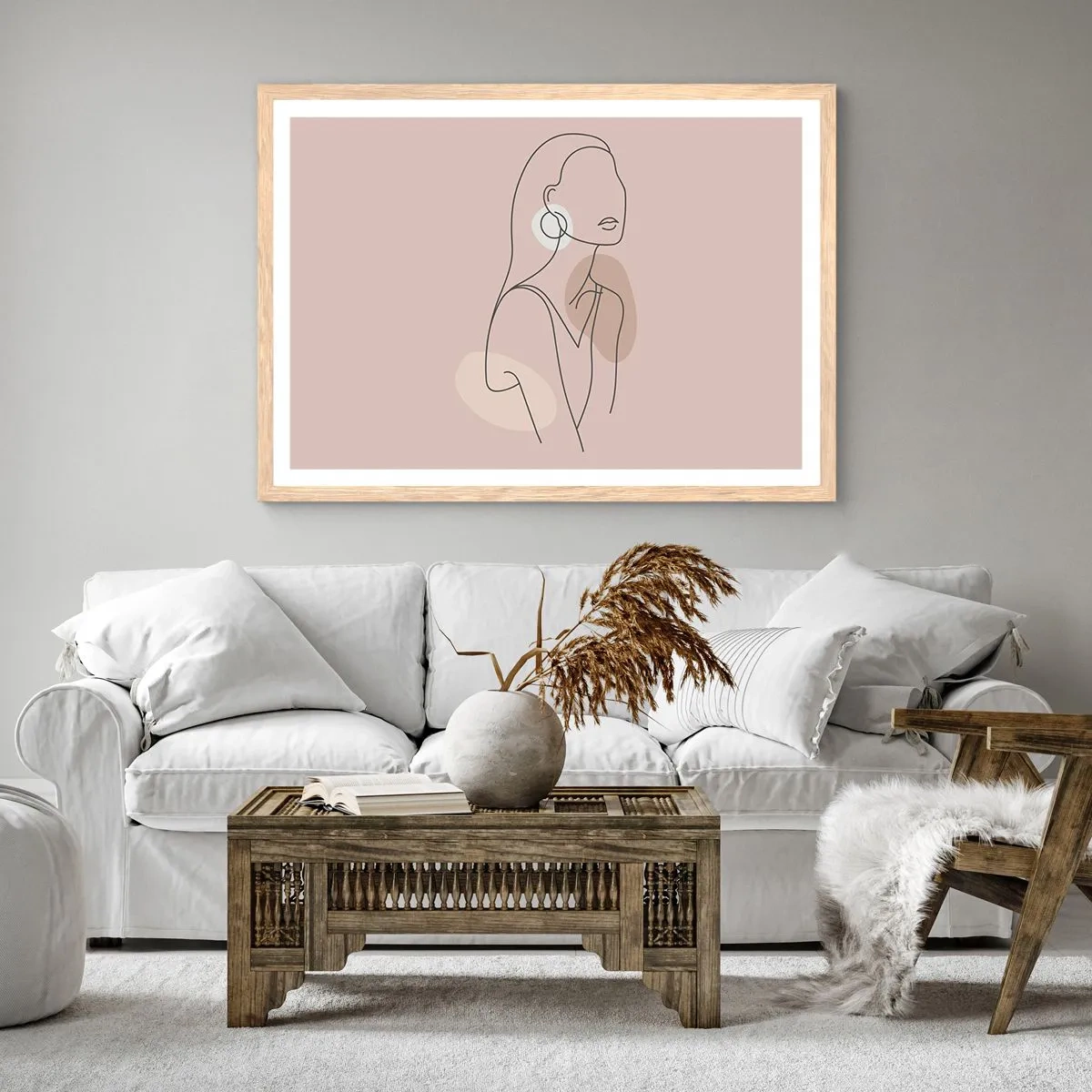 Poster in cornice rovere chiaro - Icona di giovinezza - 91x61 cm