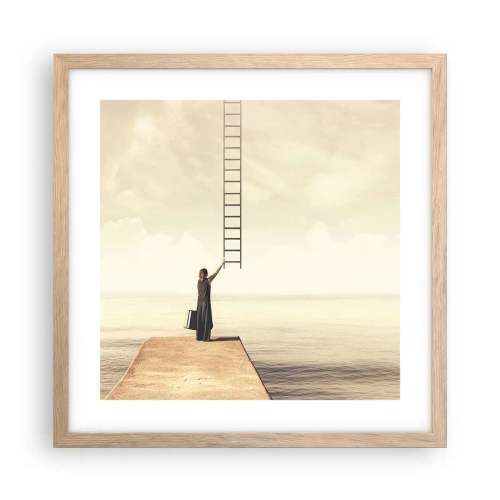 Poster in cornice rovere chiaro - Viaggio magico - 40x40 cm
