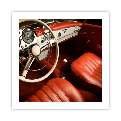 Poster - Lusso in stile vintage - 50x50 cm