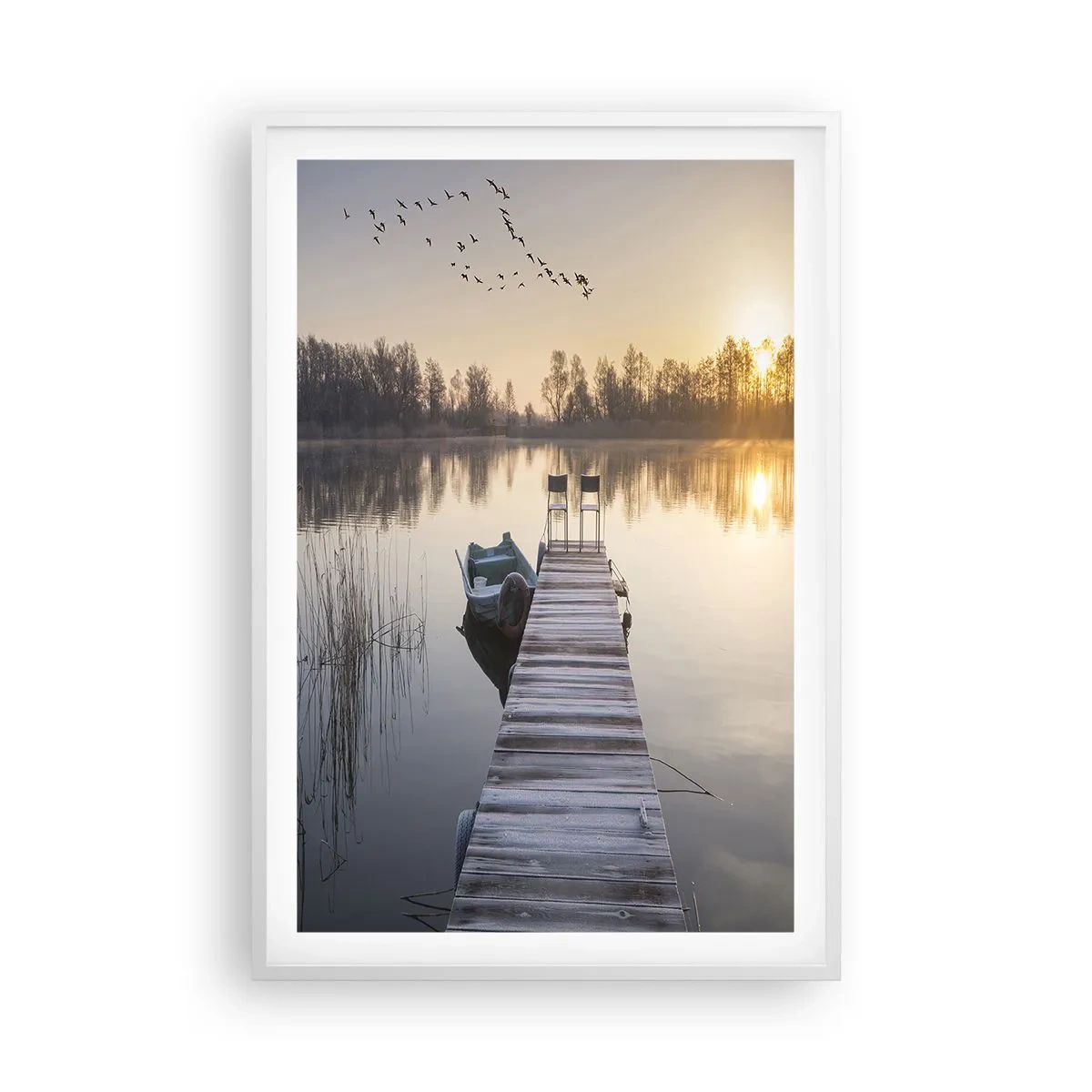 Poster in cornice bianca - Tornerò un giorno - 61x91 cm