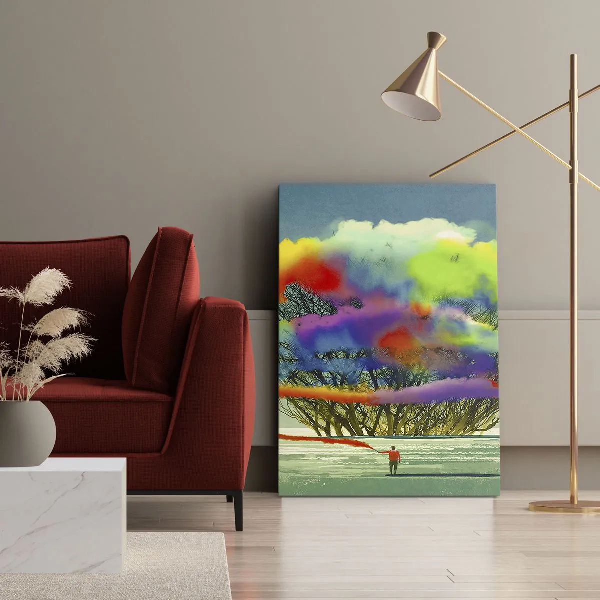 Quadro su tela - Stampe su Tela - Ravvivando questo mondo - 55x100 cm