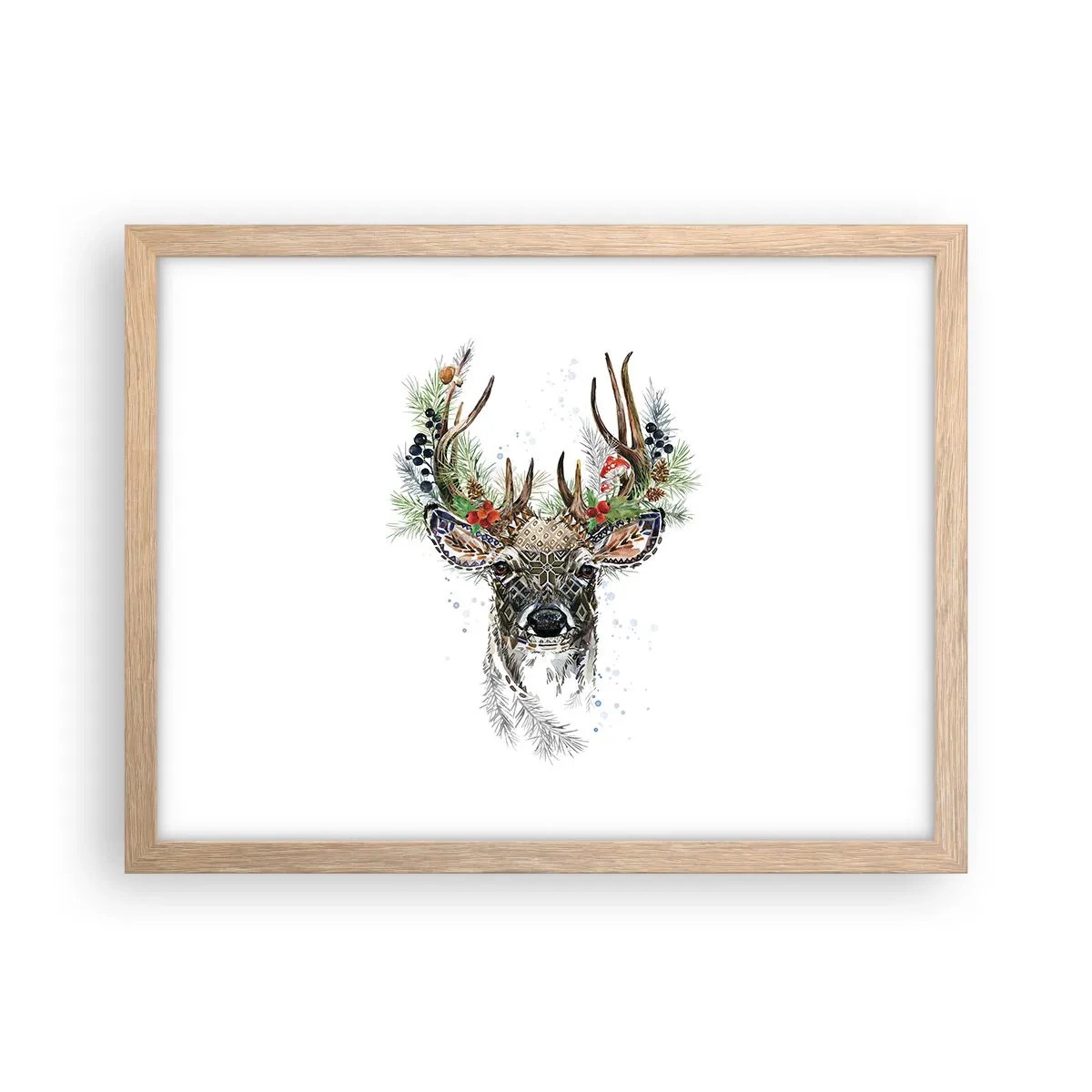 Poster in cornice rovere chiaro - Nell'abito della festa - 40x30 cm