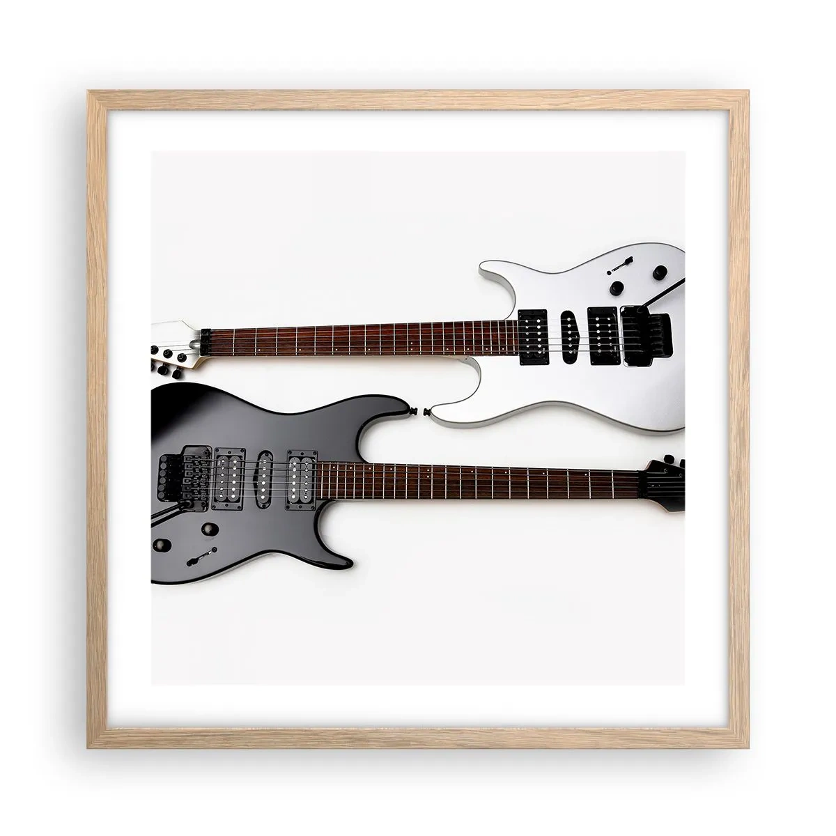 Poster in cornice rovere chiaro - Armonia delle forme - 50x50 cm