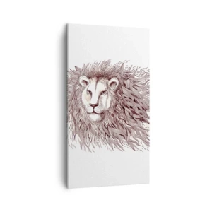 Quadro su tela - Stampe su Tela - Re fiammeggiante - 45x80 cm