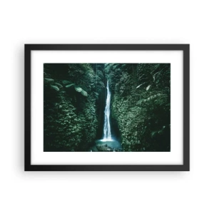 Poster in cornice nera - Terme tropicali - 40x30 cm