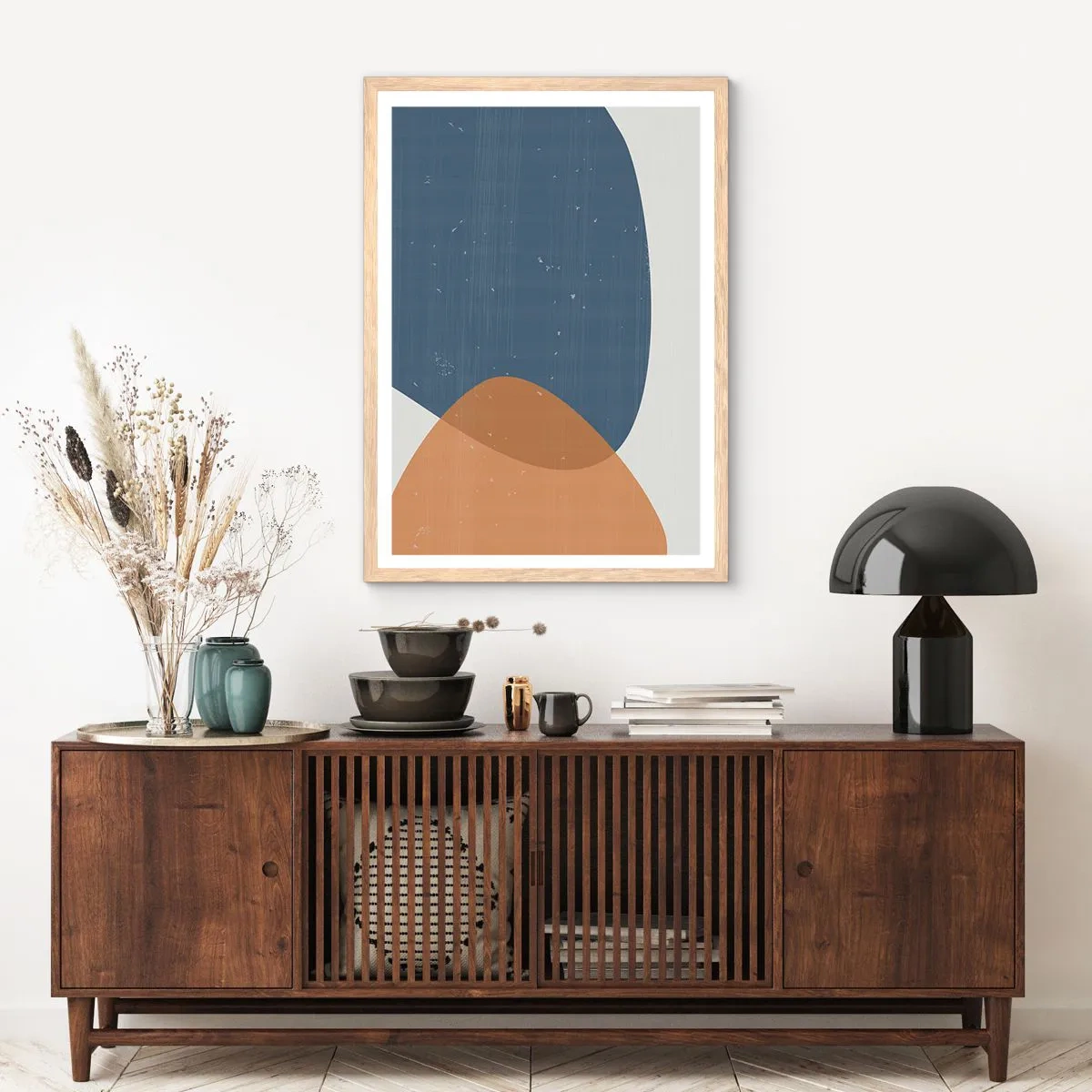 Poster in cornice rovere chiaro - Ovali e influenze - 61x91 cm