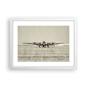 Poster in cornice bianca - Pronto come sempre - 40x30 cm