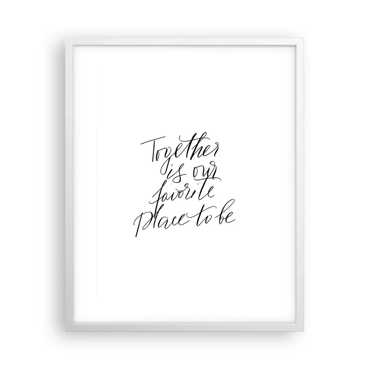 Poster in cornice bianca - Anche tu lo senti? - 40x50 cm