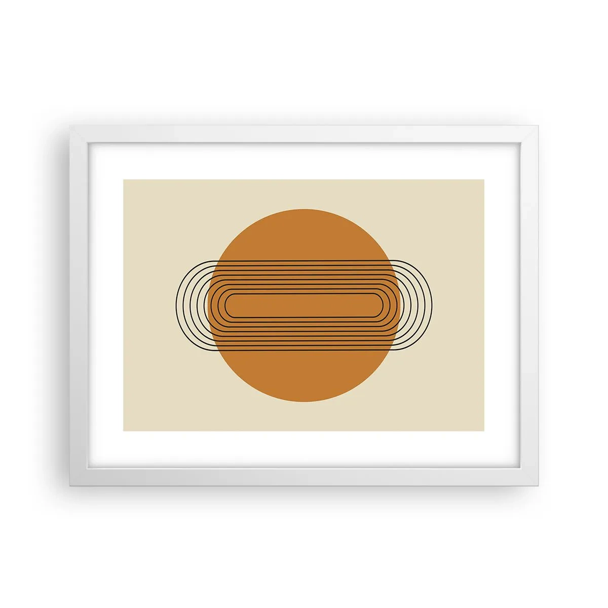 Poster in cornice bianca - Piano perfetto - 40x30 cm
