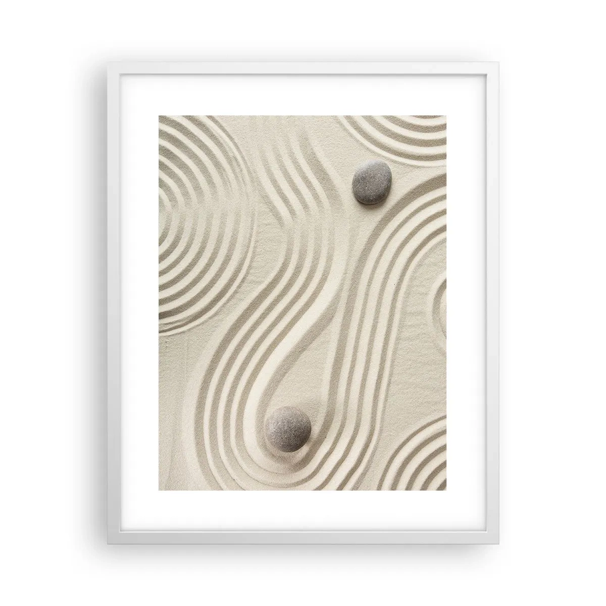 Poster in cornice bianca - Il tocco del calore - 40x50 cm