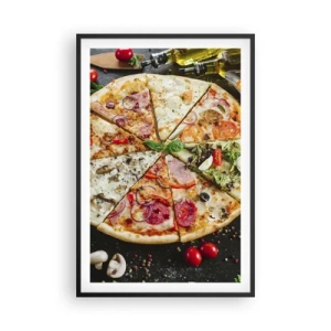 Poster in cornice nera - Ventaglio di gusti - 61x91 cm