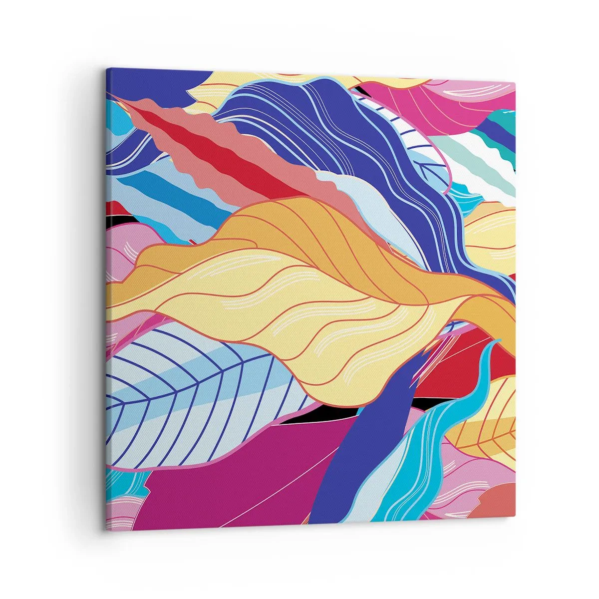 Quadro su tela - Stampe su Tela - Disordine colorato - 50x50 cm