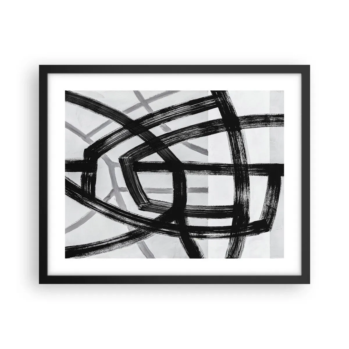 Poster in cornice nera - Costruendo la profondità - 50x40 cm