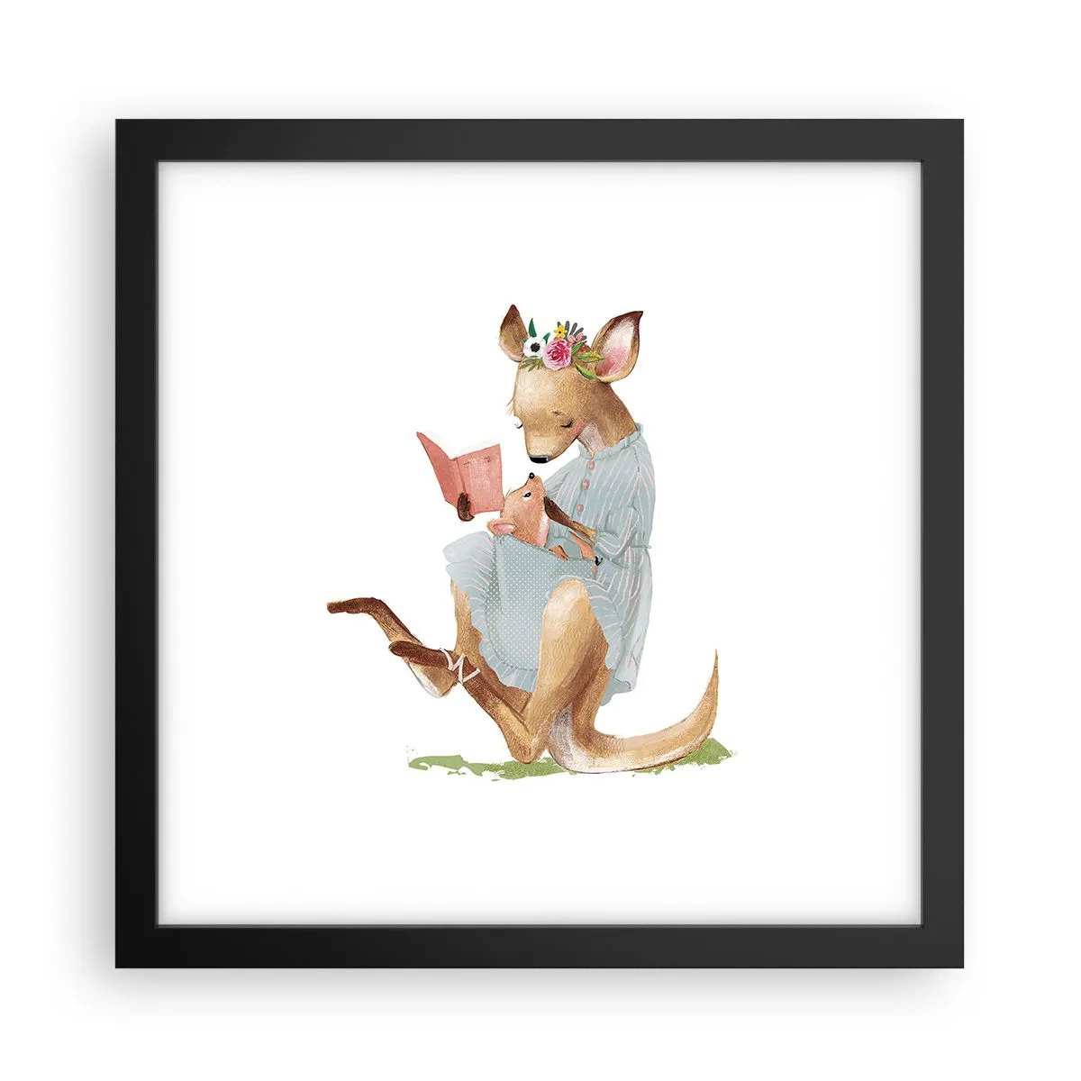 Poster in cornice nera - Mamma, leggimi - 30x30 cm