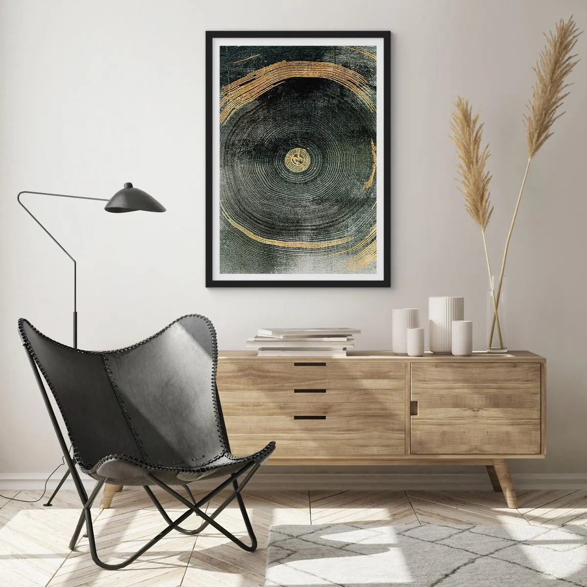 Poster in cornice nera - Cambiamento e persistenza - 61x91 cm