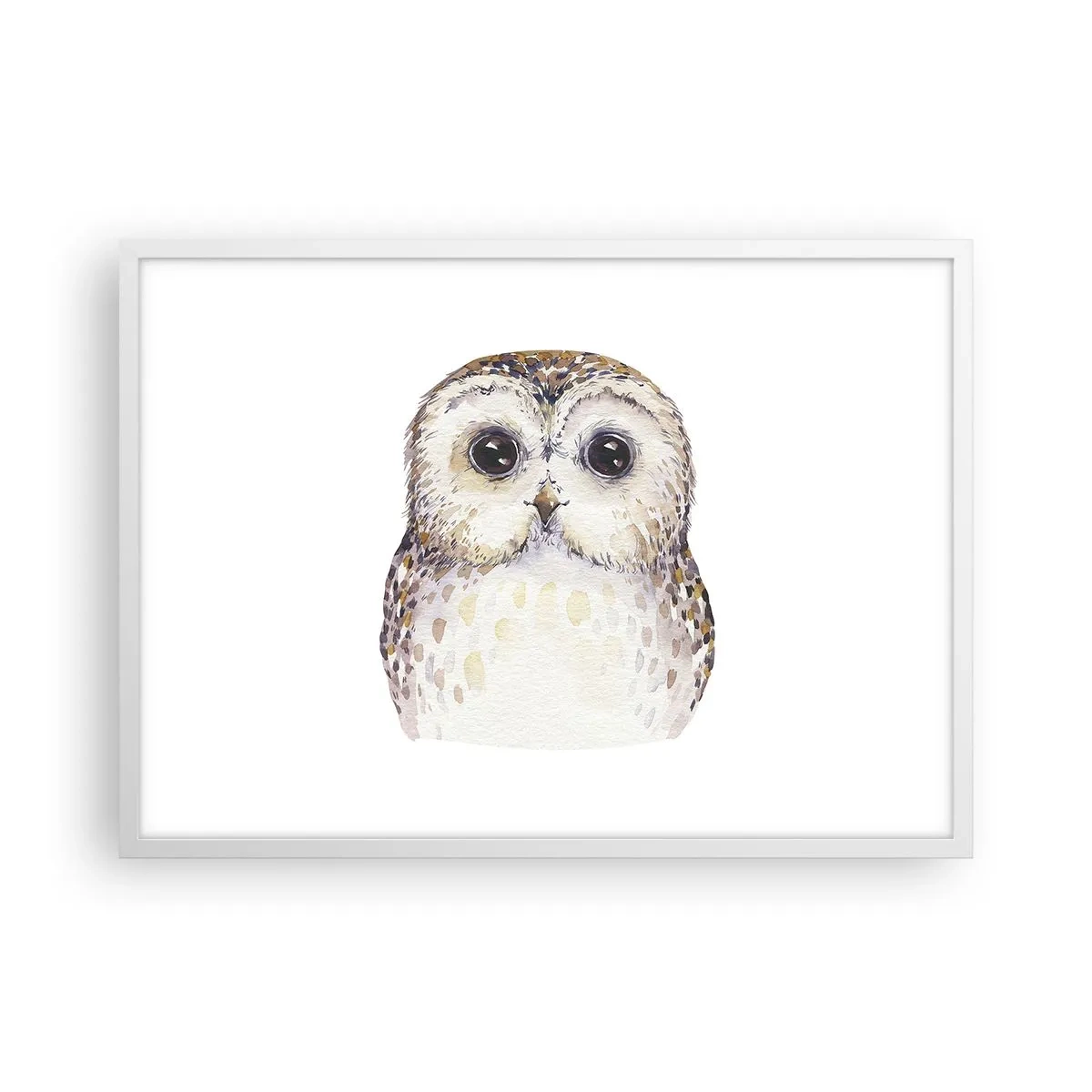 Poster in cornice bianca - Guardami negli occhi - 70x50 cm