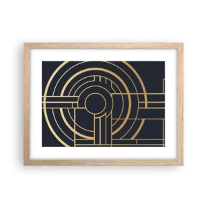 Poster in cornice rovere chiaro - Il giro delle cose - 40x30 cm