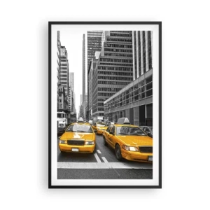 Poster in cornice nera - Siamo noi che coloriamo la città - 61x91 cm