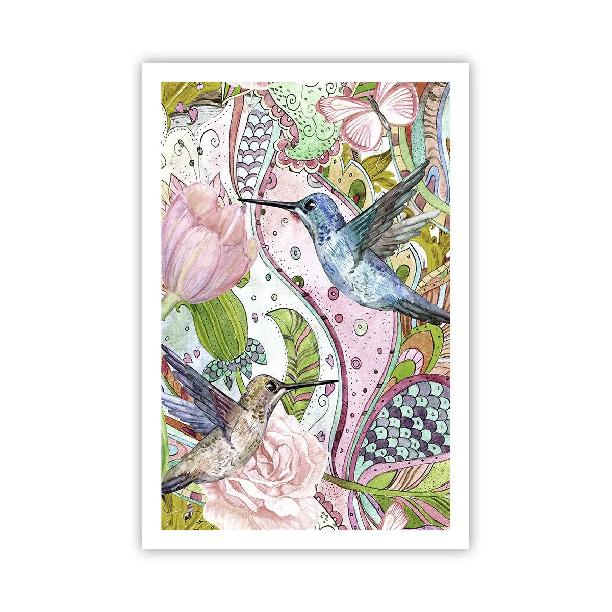 Poster - Intrecciate nei rami - 61x91 cm