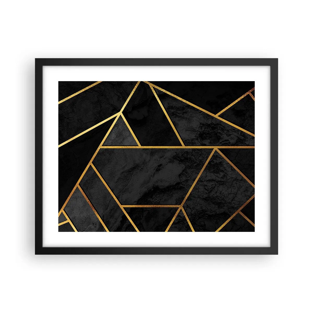 Poster in cornice nera - Oscurità e luce - 50x40 cm