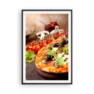 Poster in cornice nera - Con ingredienti tellurici - 61x91 cm