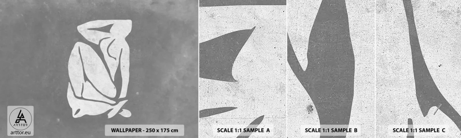 Campione Di Fotomurale Standard Eco - Pensierosa - Minimalista, Atto, Delicato - 100x30 cm