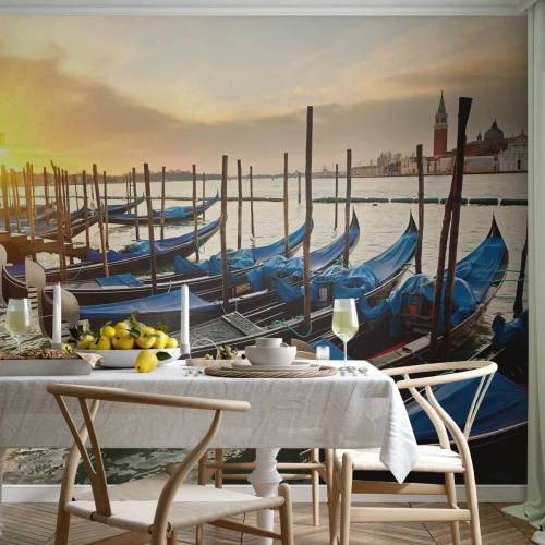 Fotomurali Premium Sand - Prima che arrivi il frastuono - Venezia, Città, Architettura - 200x140 cm