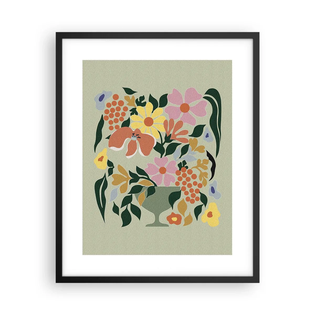 Poster in cornice nera - Bouquet pieno di vita - 40x50 cm