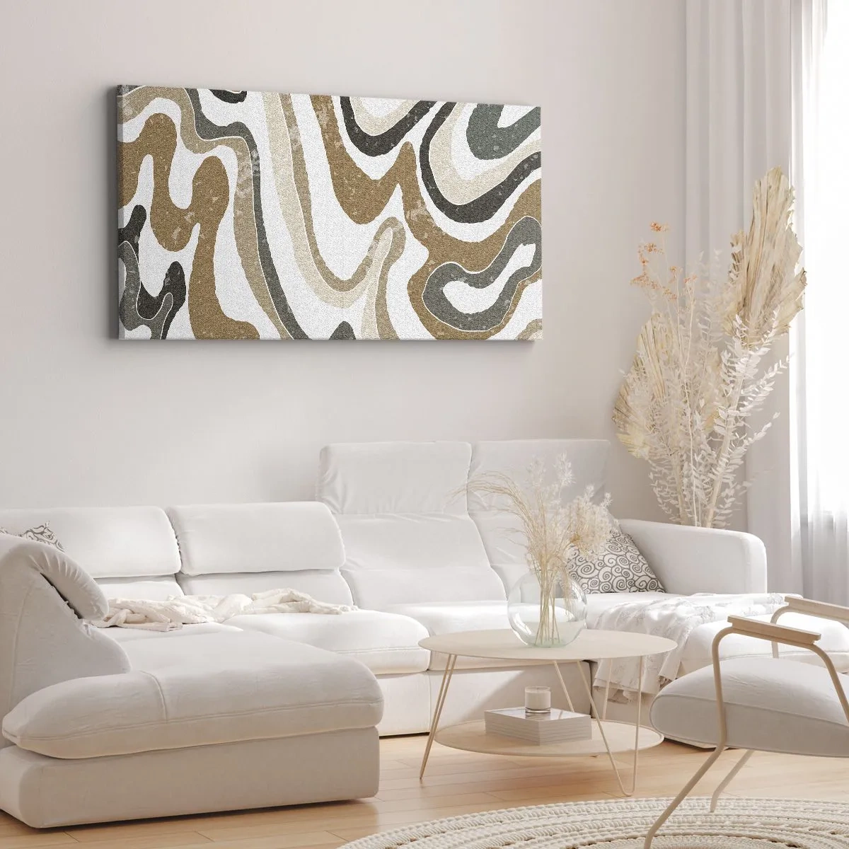 Quadro su tela - Stampe su Tela - I meandri dei colori della terra - 100x40 cm