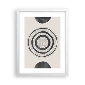 Poster in cornice bianca - Conta ciò che sta in mezzo - 30x40 cm