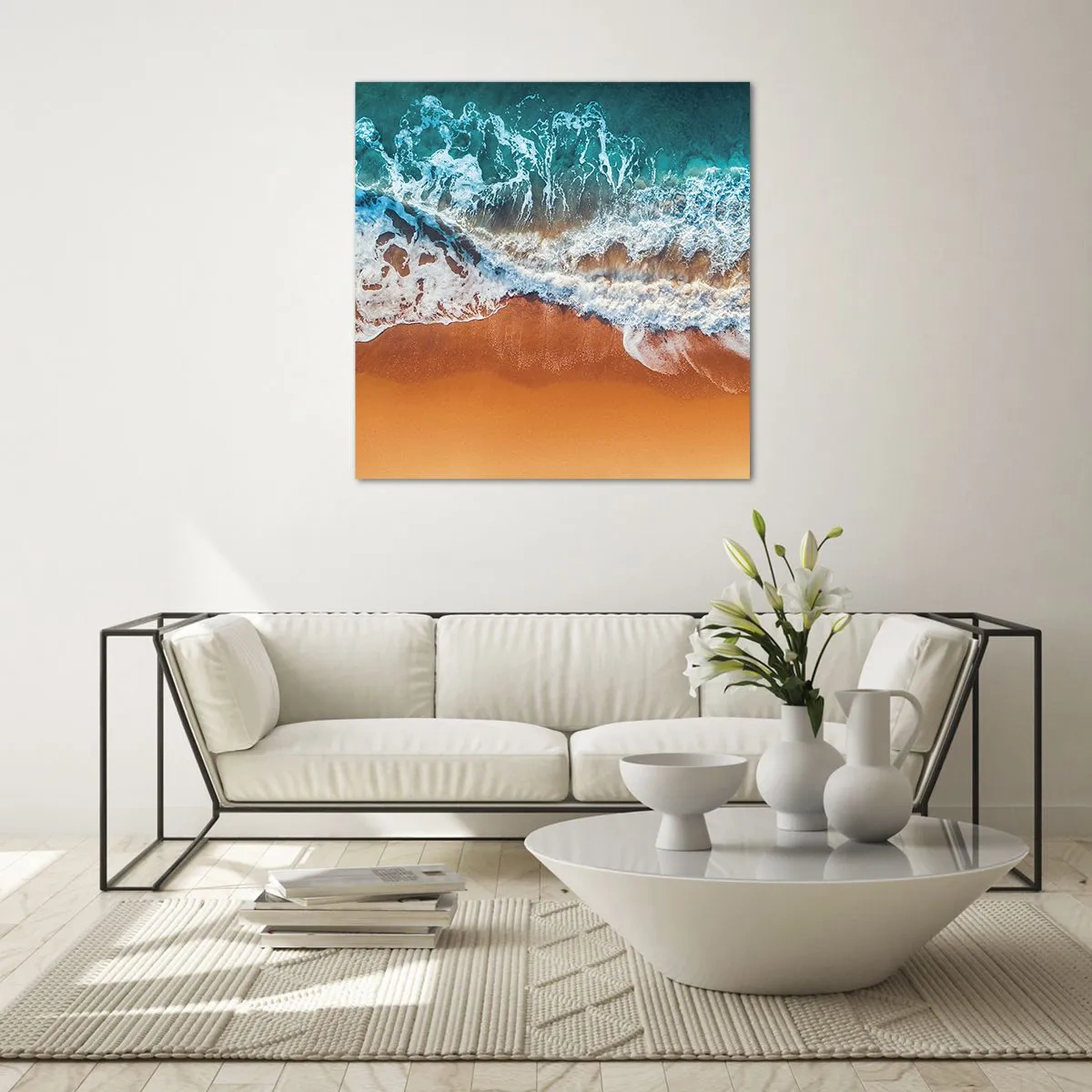 Quadro su vetro - Sempre in coppia - 50x50 cm