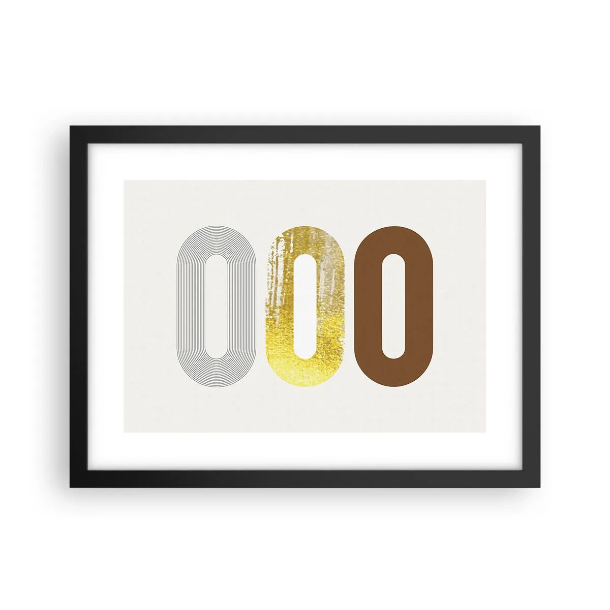 Poster in cornice nera - Ohh! - 40x30 cm