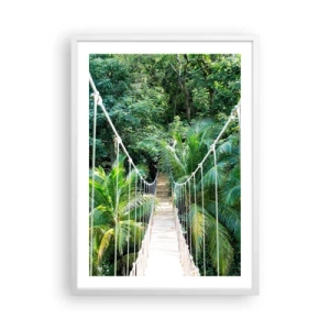 Poster in cornice bianca - Welcome to the jungle! - 50x70 cm