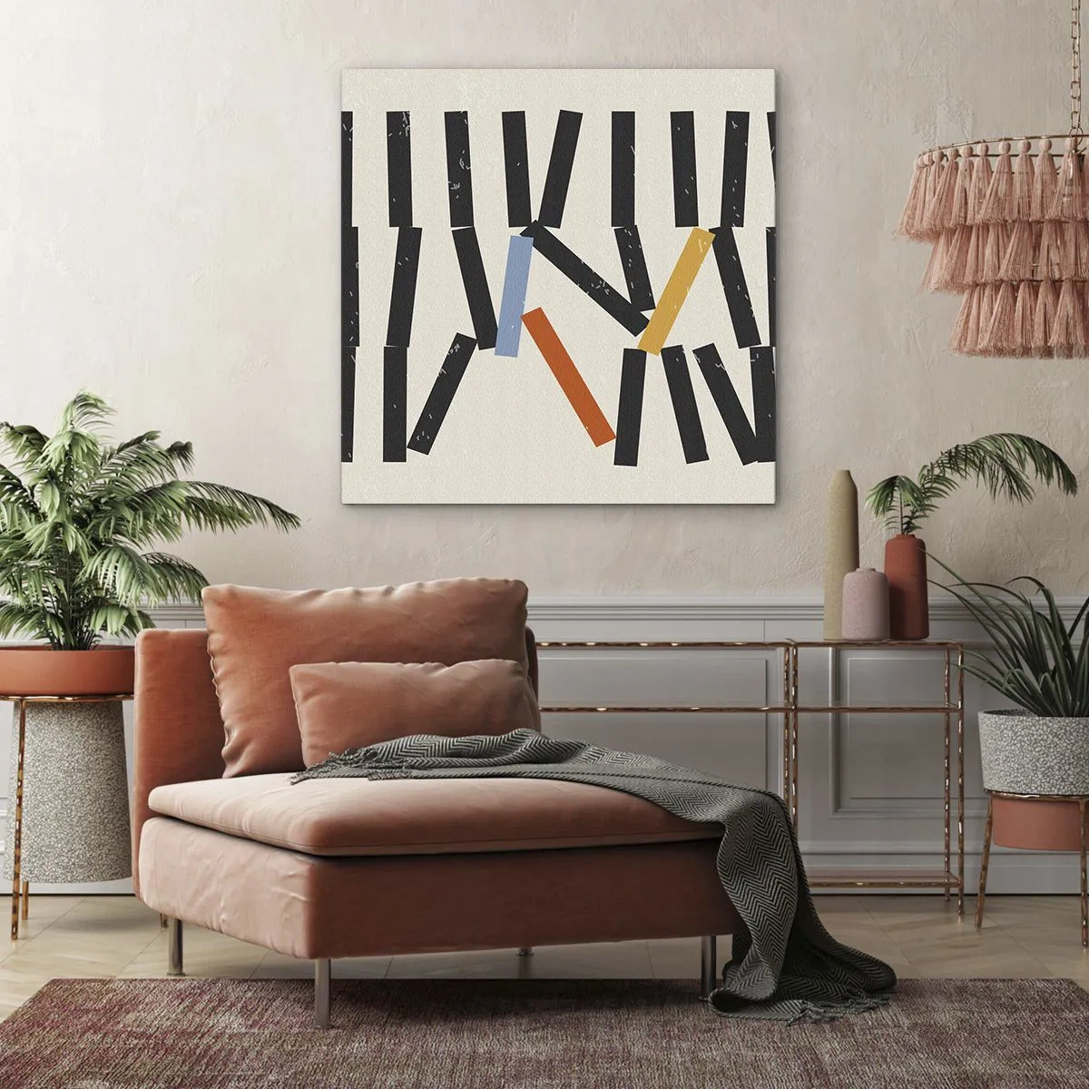 Quadro su tela - Stampe su Tela - Composizione: domino - 30x30 cm