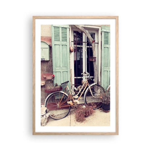 Poster in cornice rovere chiaro - Evviva la provincia - 50x70 cm