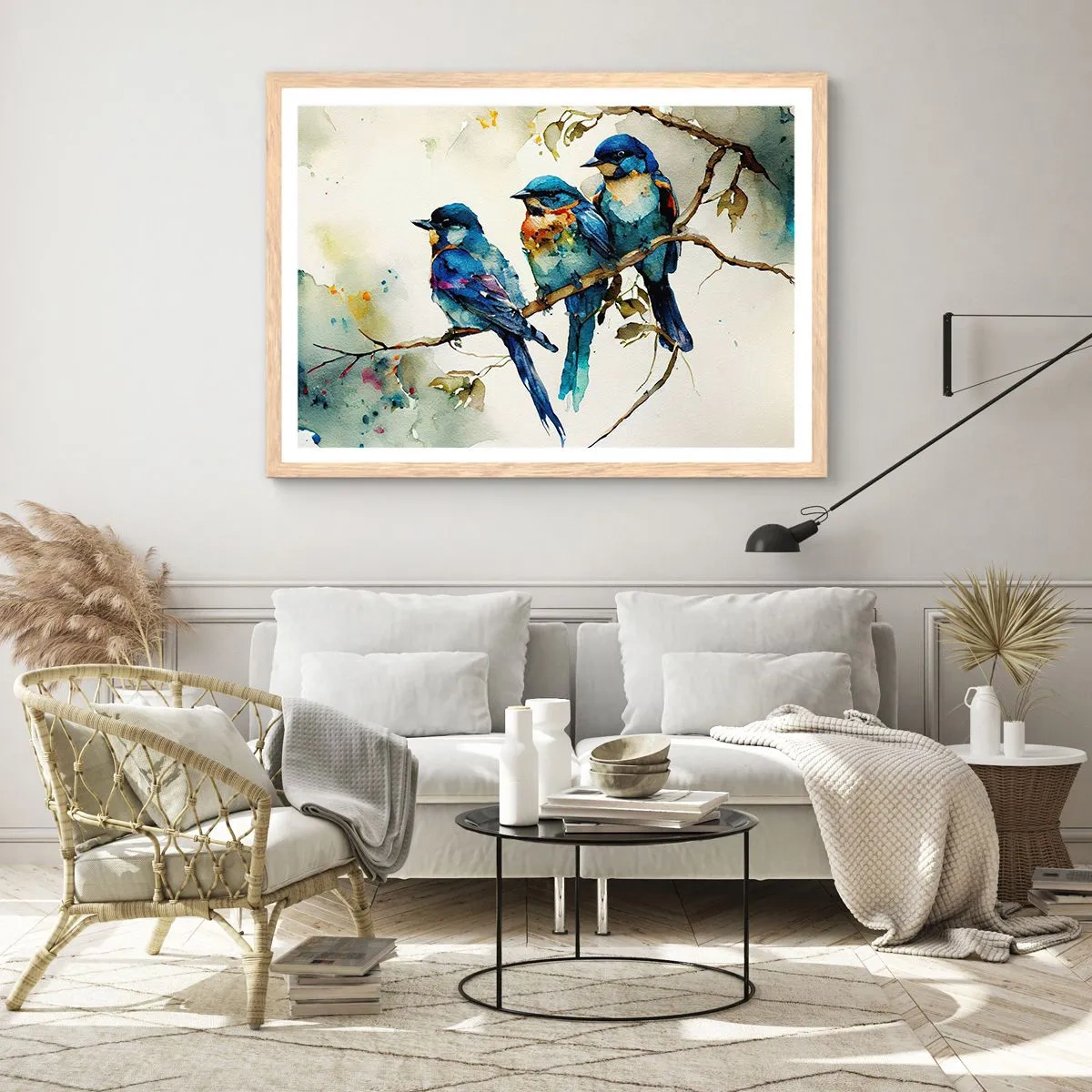 Poster in cornice rovere chiaro - Si è offeso? - 50x40 cm