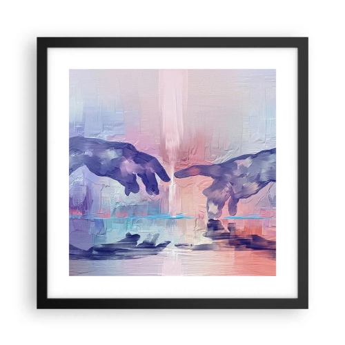 Poster in cornice nera - La scintilla divina della vita - 40x40 cm