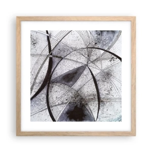 Poster in cornice rovere chiaro - Fantasia futuristica - 40x40 cm