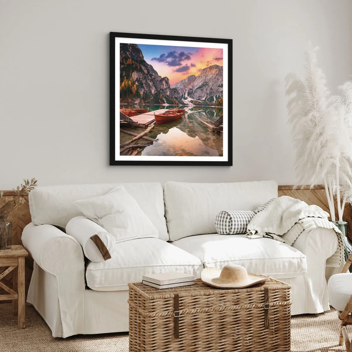 Poster in cornice nera - La promessa del giorno - 40x40 cm