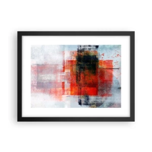 Poster in cornice nera - Composizione arroventata - 40x30 cm