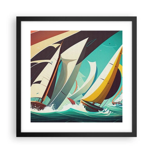 Poster in cornice nera - Compagne degli elementi - 40x40 cm