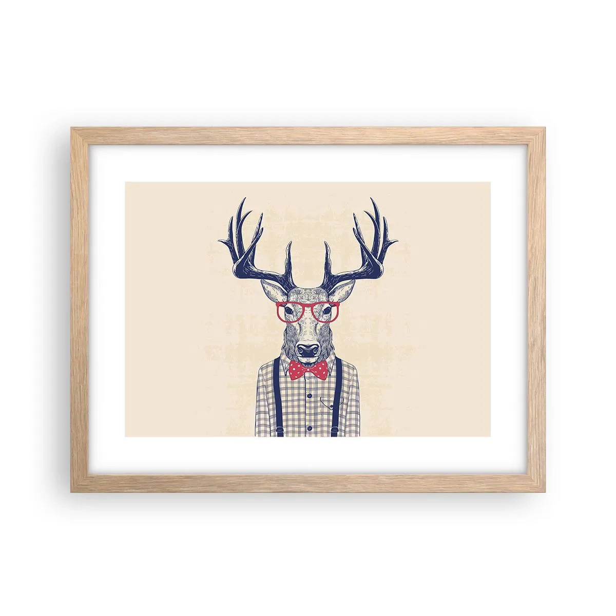 Poster in cornice rovere chiaro - Divertente stravaganza - 40x30 cm