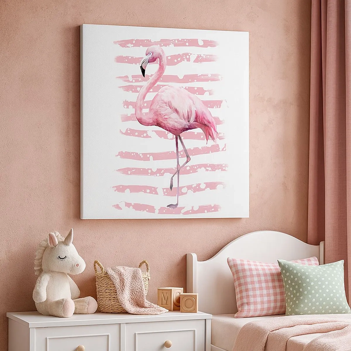 Quadro su tela - Stampe su Tela - Con dignità, sebbene in rosa - 30x30 cm