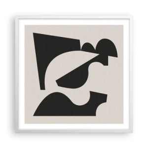 Poster in cornice bianca - Kit di montaggio - 60x60 cm