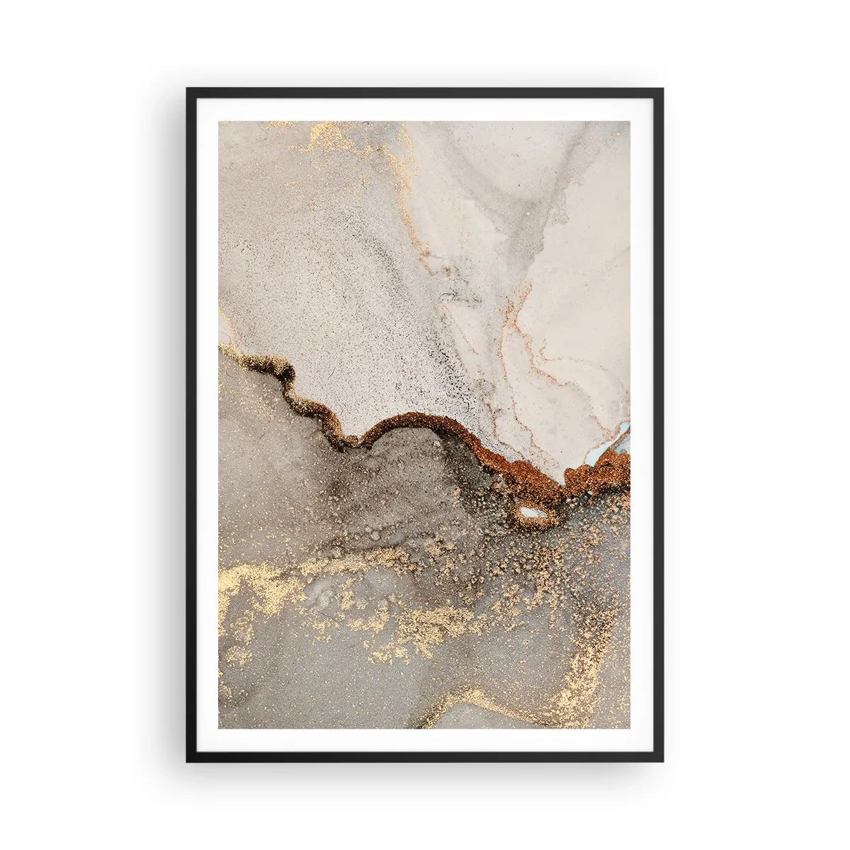 Poster in cornice nera - Ai confini del colore - 70x100 cm