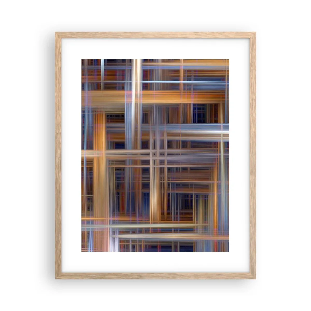 Poster in cornice rovere chiaro - Tessute con la luce - 40x50 cm