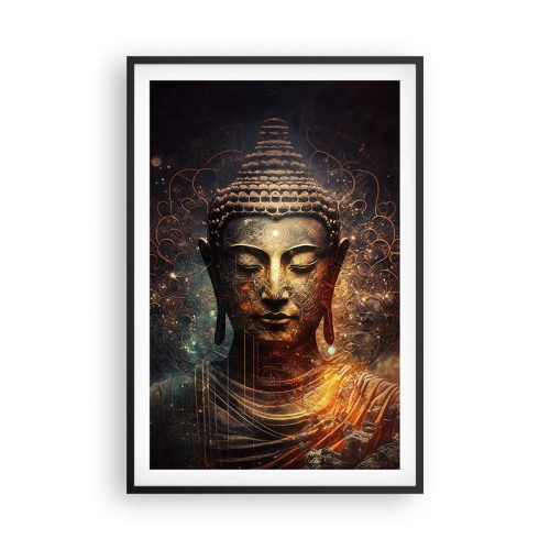 Poster in cornice nera - Equilibrio spirituale - 61x91 cm